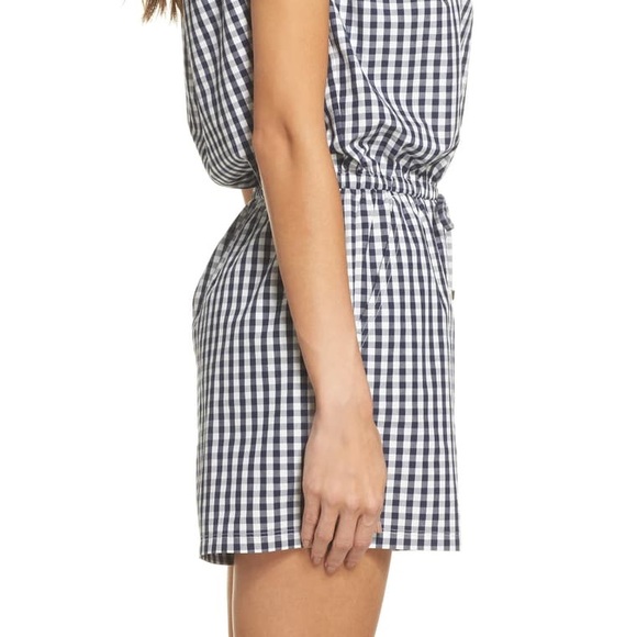 NWT Tory Burch Gingham Check Romper - Large - Picture 4 of 8